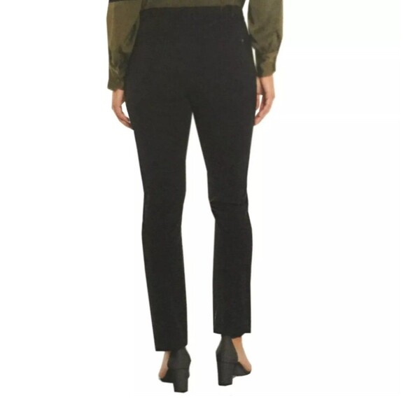 Banana Republic Women Sz 12 Slim Straight Slacks Pants Midrise Black 30” Inseam - Picture 3 of 11